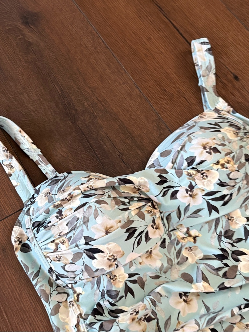 Niptuck Floral Tankini Swimsuit Top Size 10 - Picture 2 of 6